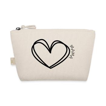 Mom Heart - Organic Pouch - nature - Front