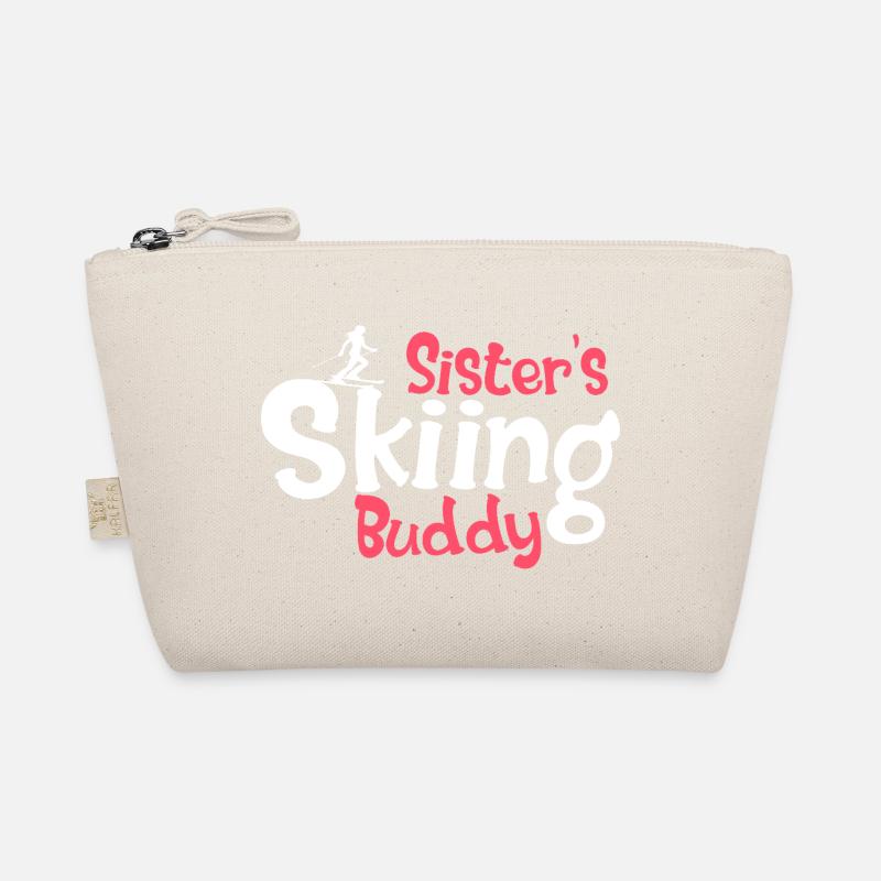 Graphique amusant pour les amateurs de ski pour les sœurs Trousse biologique
