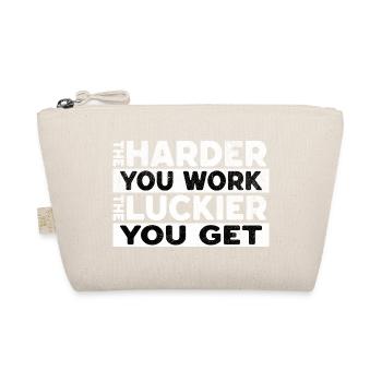The Harder You Work The Luckier You Get - Bio-Täschchen - Natur - Vorne