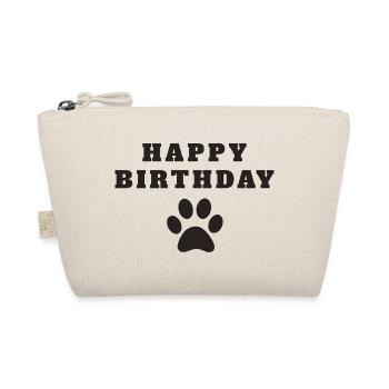 Happy Birthday Dog - Bio-Täschchen - Natur - Vorne
