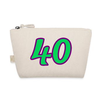 40. 40 YEARS. 40th ANNIVERSARY. 40 YEARS ANNIVERSARY. - Organic Pouch - nature - Front
