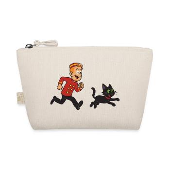 Franky & Meeko running - Organic Pouch - nature - Front