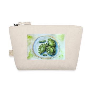 Raviolis verts éclatants : Art culinaire aquarelle - Trousse biologique - nature - Devant