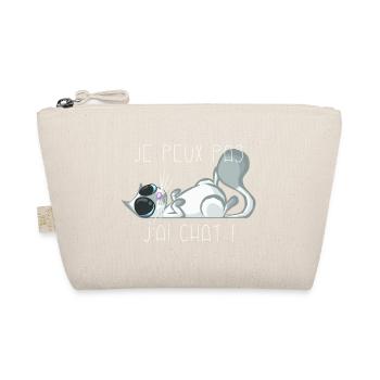 Je peux pas j'ai chat gris - Trousse biologique - nature - Devant