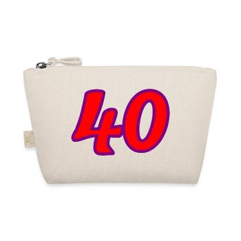 40. 40 ANS. 40e ANNIVERSAIRE. ANNIVERSAIRE 40 ANS. - Trousse biologique - nature - Devant