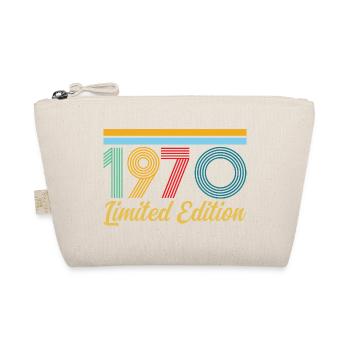 1970's Birthday Born In 1970 Vintage Retro Gift - Organic Pouch - nature - Front