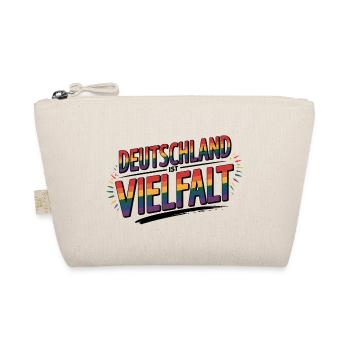 Deutschland ist Vielfalt - Cool Pride Logo - Bio-Täschchen - Natur - Vorne