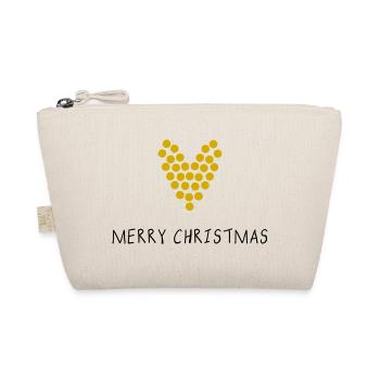 MERRY CHRISTMAS. CHRISTMAS. MERRY CHRISTMAS. MERRY CHRISTMAS - Organic Pouch - nature - Front