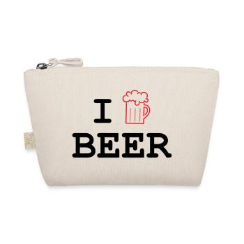Ich mag Bier / Alkohol - Bio-Täschchen - Natur - Vorne