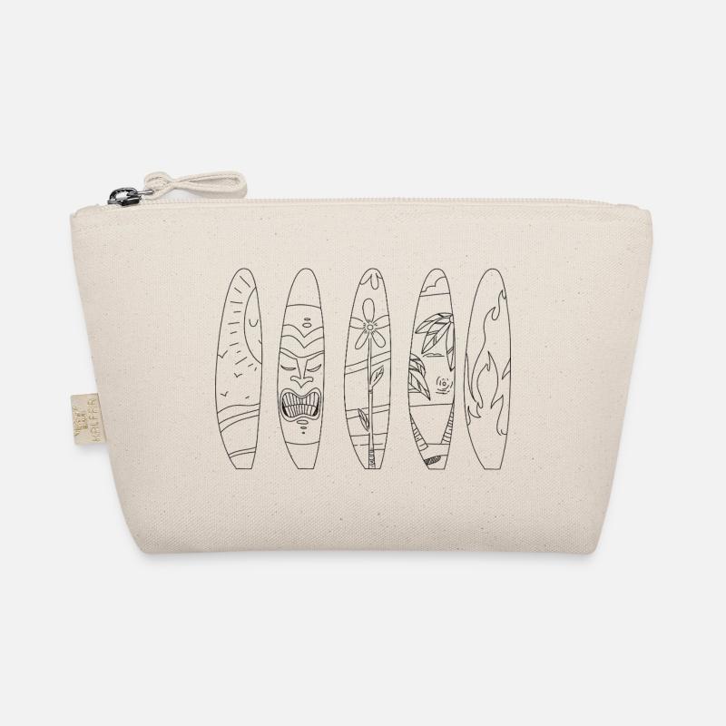 Aloha Retro Tiki Surfboards Kollektion - Bio-Täschchen - Natur