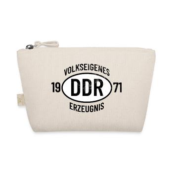 DDR Geburtstag Shirt, Hoodie, Tasse Jahrgang 1971 - Bio-Täschchen - Natur - Vorne