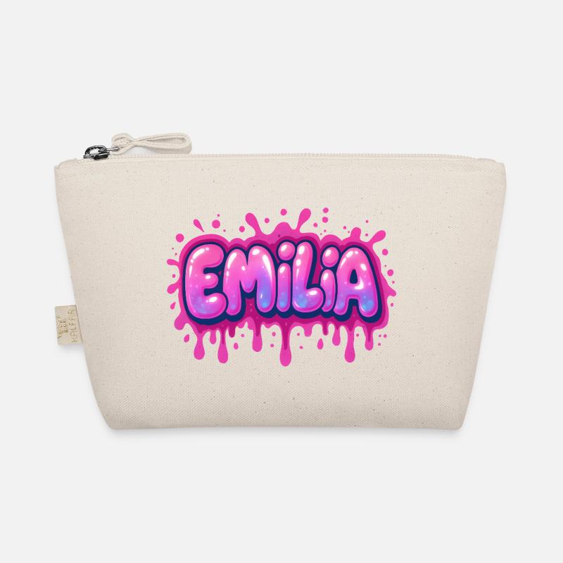 Graffiti  Emilia Prénom cadeau idéal imprimable su Trousse biologique