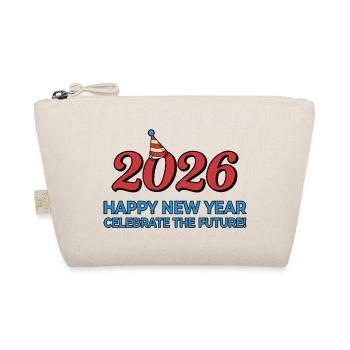 2026 Happy New Year Celebrate Future - Organic Pouch - nature - Front