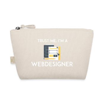 Vertrau mir, ich bin Webdesigner - Bio-Täschchen - Natur - Vorne