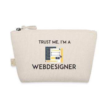 Vertrau mir, ich bin Webdesigner - Bio-Täschchen - Natur - Vorne