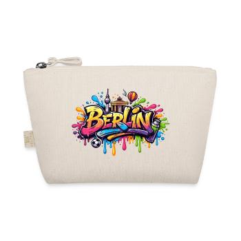 Berlin Graffiti Lettering with Colour Effects - Organic Pouch - nature - Front