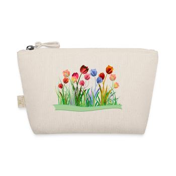 Imaginative colorful tulips on spring meadow - Organic Pouch - nature - Front