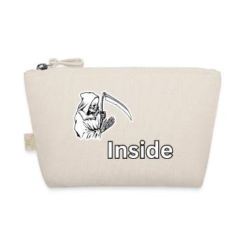 Dead Inside – Dark Skull Reaper Design  - Organic Pouch - nature - Front