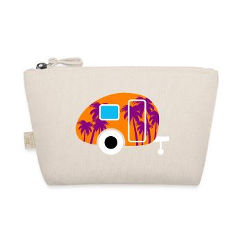 Caravan Palm Trees Holiday South Seas Camping Caravan Fan - Organic Pouch - nature - Front