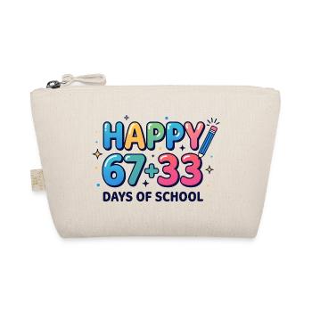 Happy 100 Days School Math Equation  - Organic Pouch - nature - Front