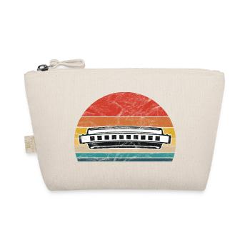 Harmonica Retro Vintage - Organic Pouch - nature - Front