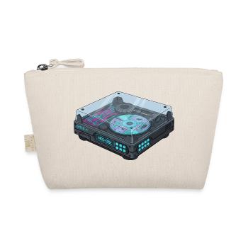 Futuristic Turntable Cool Modern Design - Organic Pouch - nature - Front