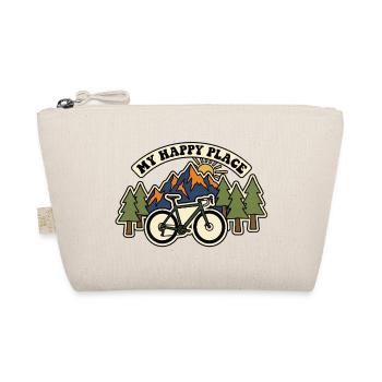 My Happy Place Gravel Bike Patch - Organic Pouch - nature - Front
