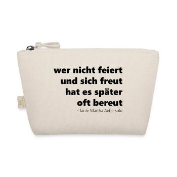 Celebration rate Typo who doesn't celebrate and is happy - Organic Pouch - nature - Front