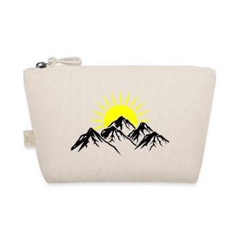 Berge Sonne Natur - Bio-Täschchen - Natur - Vorne