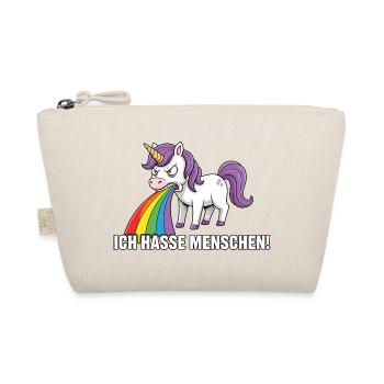 Licorne drôle Je déteste les gens Arc-en-ciel - Trousse biologique - nature - Devant