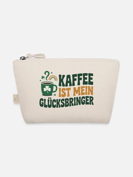 Coffee is my lucky charm - Organic Pouch - nature - Front