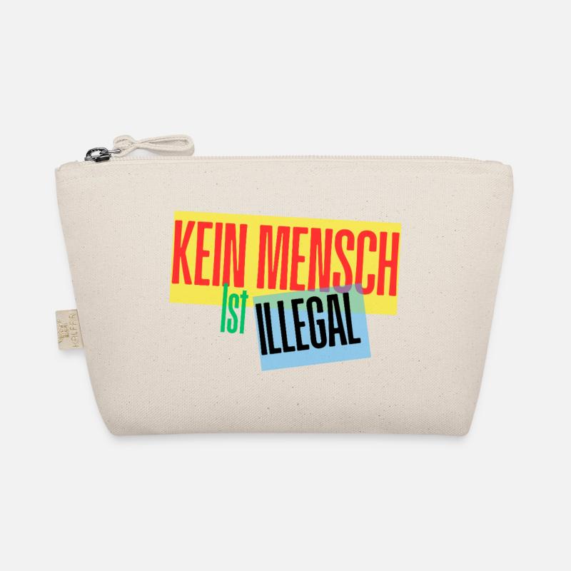 No One Is Illegal Protest Design Organic Pouch