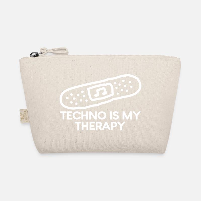 Techno is my Therapy Pflaster Bio-Täschchen