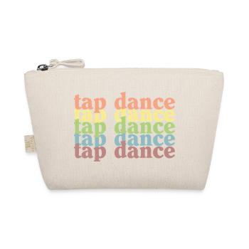 Tap Dance Pastell Raster - Bio-Täschchen - Natur - Vorne