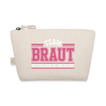 Team Braut Wir Eskalieren Crew Squad JGA Frauen - Bio-Täschchen - Natur - Vorne