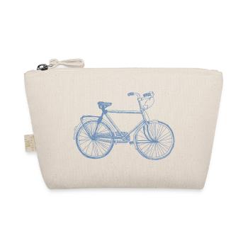 Cycliste Retro Sketch Silhouette Vintage - Trousse biologique - nature - Devant
