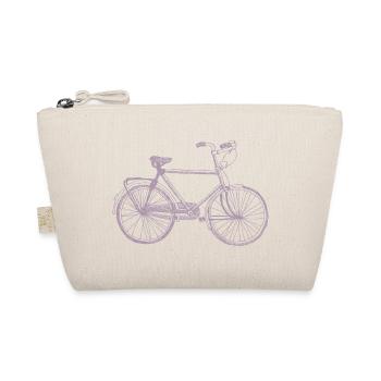 Cycliste Retro Sketch Silhouette Vintage - Trousse biologique - nature - Devant