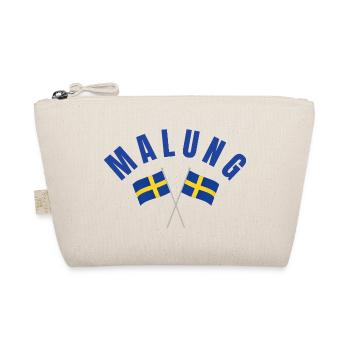Malung kreuzte schwedische Flaggen - Bio-Täschchen - Natur - Vorne