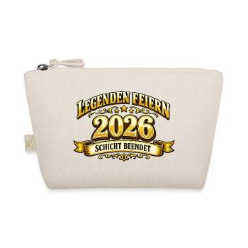 Legenden feiern 2026 Schicht beendet Spruch - Bio-Täschchen - Natur - Vorne