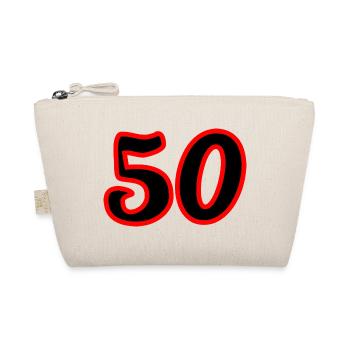 50. 50 YEARS. 50th ANNIVERSARY. 50 YEARS ANNIVERSARY. - Organic Pouch - nature - Front