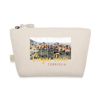 Cinque Terre Corniglia Riomaggiore Italien Vintage - Bio-Täschchen - Natur - Vorne
