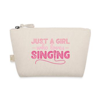 Juste une fille qui aime chanter karaoké - Trousse biologique - nature - Devant