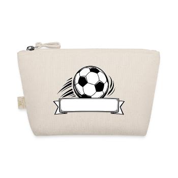 Football Name Tag Banner - Organic Pouch - nature - Front