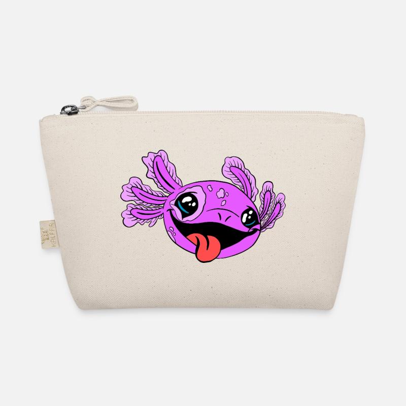 Naughty Axolotl with Tongue Organic Pouch