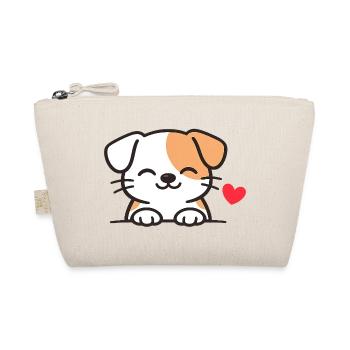 Un chien doux avec du cœur - Trousse biologique - nature - Devant