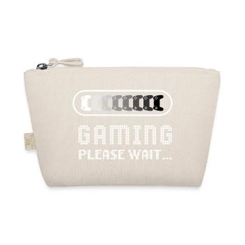 Gaming Please Wait – Funny Gamer Loading Tee - Trousse biologique - nature - Devant
