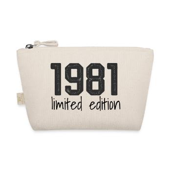 1981 Limited Edition Retro Geburtstag Jahrgang Des - Bio-Täschchen - Natur - Vorne