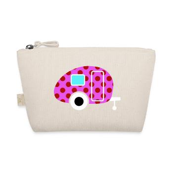 Caravan Van Life Retro Caravan Camper Dots Point - Trousse biologique - nature - Devant