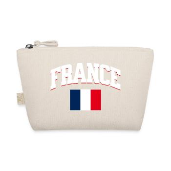 France Football Lover Retro Sports Design - Organic Pouch - nature - Front