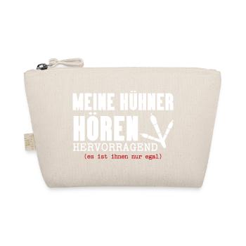 Hühnerflüsterer Huhn Hühnerhalter Hühner - Bio-Täschchen - Natur - Vorne